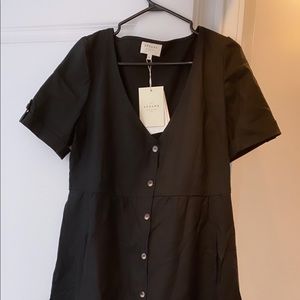 Marianne dress, black color from Sezane, brand new with tags on. US size 8